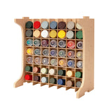 Bucasso Paint Rack Organizer with 49 Holes Suitable for 10ml TAMIYA/10ml MR HOBBY/18ml MR HOBBY, Model Tool Storage with MDF Material, Paint Rack for Miniature Paint Set - Craft Paint Holder Rack GK13