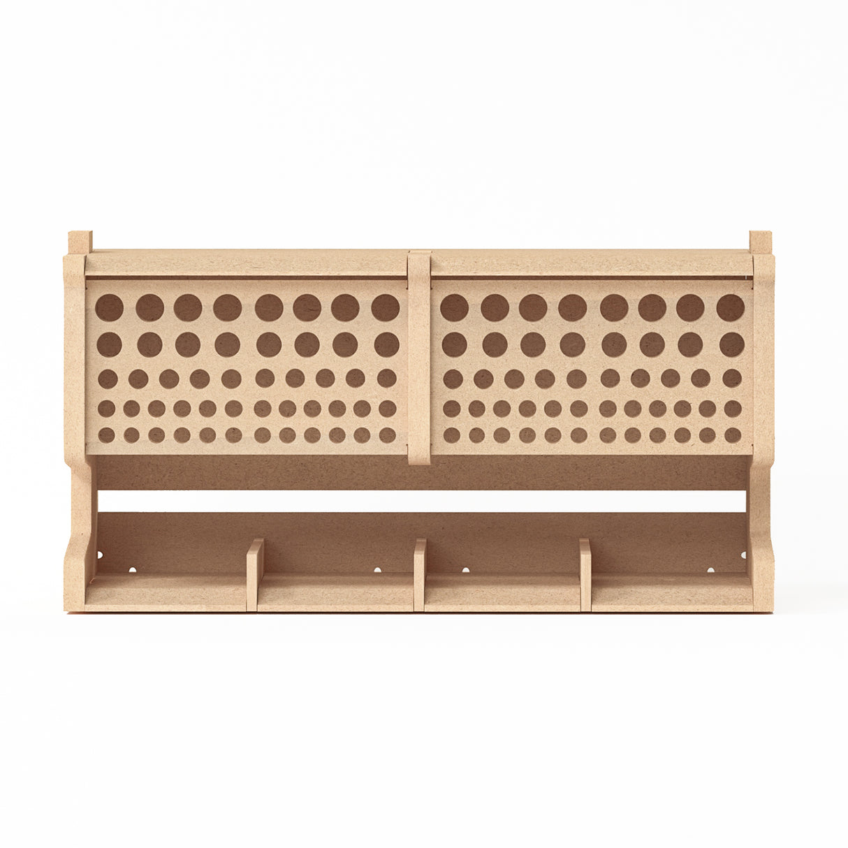 Bucasso Wooden Model Kit Tool Storage Rack with 60 Holes, Brush/Paint  Organizer with MDF Material, Craft Supplies Storage, Brush/Tool Holder,  Suitable