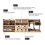 Plastic Model Tool Organizer, Organize Plastic Model Building Tools Pliers/Tweezers/Brushes/Screwdrivers Stick Tools, MDF Material Model Workbench, Suitable for Tamiya/Gundam Tools GK Pro