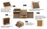 Plastic Modeling Tool Storage Large Capacity Paint Combination Rack MDF Material Paint Box Holds 211 Paint DIY Tinting Ink Bottle Durable, Suitable for Tamiya/Mr.Hobby/Vallejo/Citadel GK PS