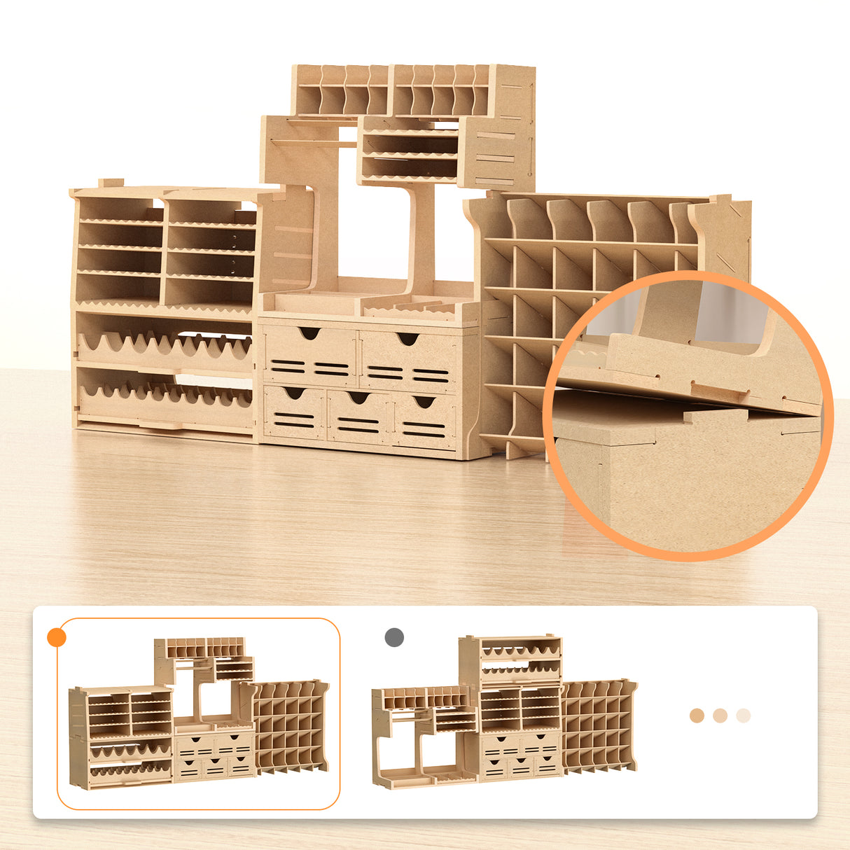 Plastic Model Paint Rack Tool Storage Paint Storage Model Tool Storage Model Tool Storage Rack MDF Material Paint Rack Plastic Model Tool Storage Large Capacity Workbench GK RS